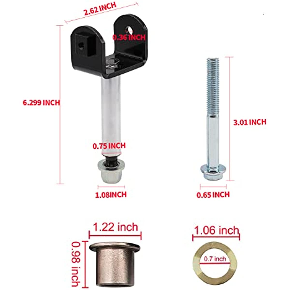 Front End King Pin Repair Kit for Club Car Precedent Tempo Golf Cart | Drive-up