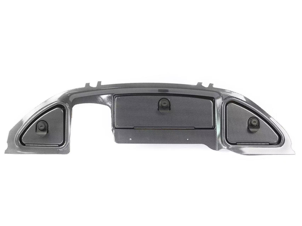 Carbon Fiber Dashboard Cover for Club Car Precedent Golf Cart Dash Panel with Lockable Glove Boxes
