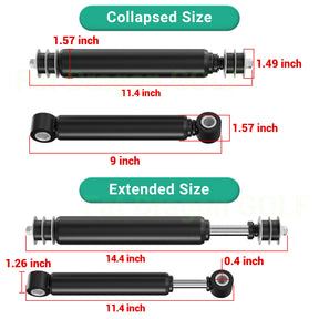 Golf Cart Front & Rear Shocks for Club Car