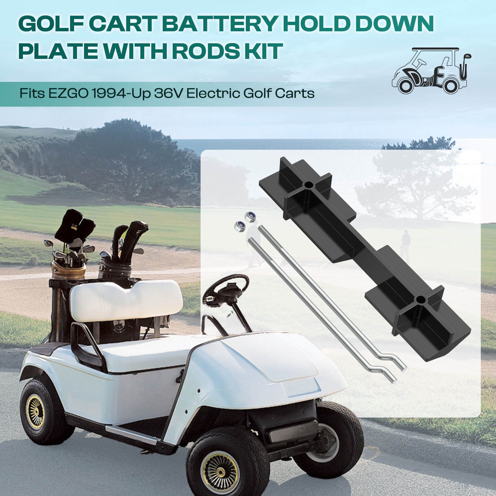 EZGO Battery Hold Down Kit