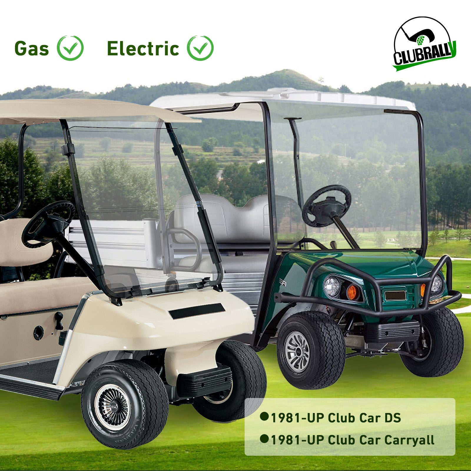 Brake Block Mounting Set with Screw Nut for Club Car DS Carryall Golf Cart 1981-Up, OEM#1011402 |Drive-up