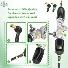EZGO RXV Steering Rack Assembly with Ball Joints 2008-Up | Drive-up