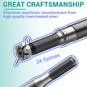 EZGO TXT Rear Splined Axle for Electric Golf Cart 1994-2013 Driver Side, 20377-G11 |Drive-up