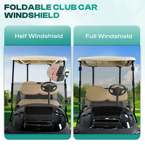 Golf Cart Windshield Foldable Tinted Club Car Precedent Tempo/ Onward |Drive-up