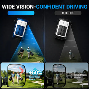 Universal Golf Cart Side Rear View Mirror with Turn Signal