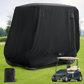 Universal Golf Cart Cover with Doors - Waterproof 420D/600D |Drive-up