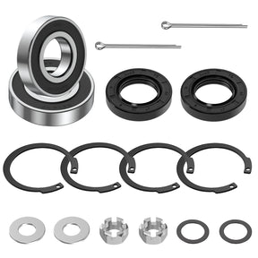 EZGO TXT Gas Golf Cart Long and Short Half Shafts with Bearings Oil Seal Circlip Kit, OEM #26811-G01 |Drive-up