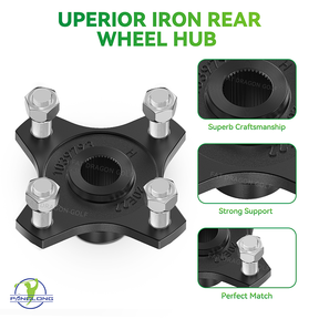 club car rear wheel hub