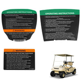 Club Car Steering Wheel & Dashboard Decal Kit