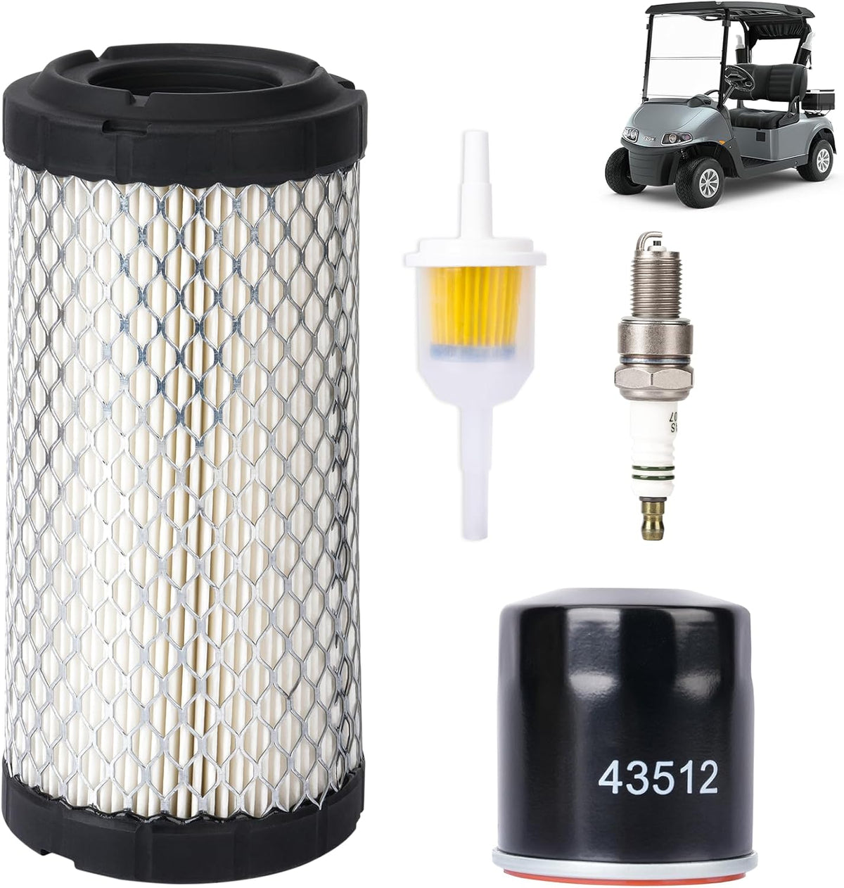 Gas Golf Cart Tune Up Kit for EZGO RXV & TXT with Kawasaki Engine