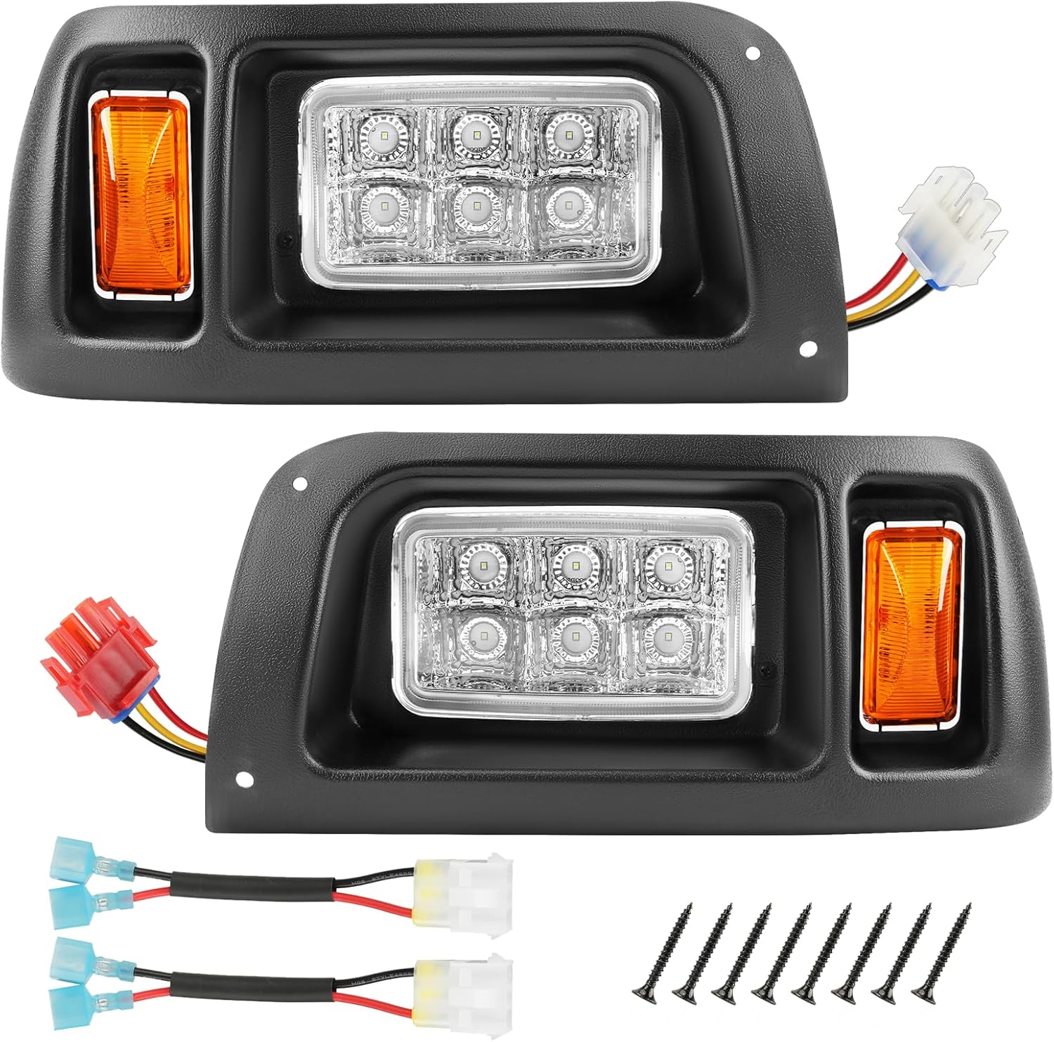 Golf Cart LED Headlights for Club Car DS 1993-Up Models 12 Volt Modified Headlight | DRIVE UP