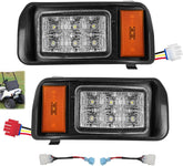 12 Volt Golf Cart LED Headlight Kit with Adapter Wire 1993-Up Club Car DS | DRIVE UP