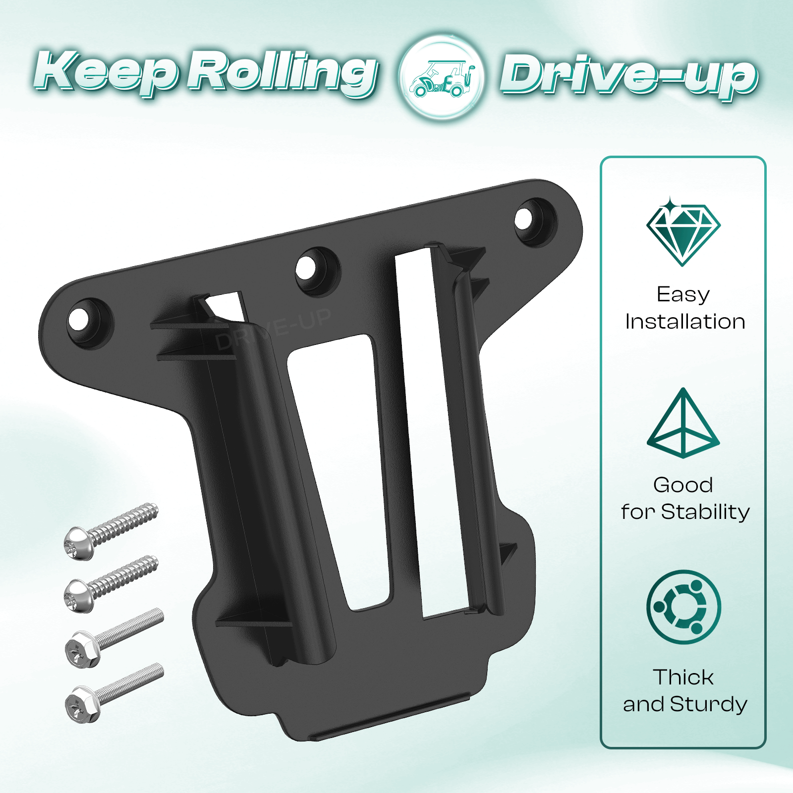 Golf Cart Cooler & Sandbox Mounting Bracket