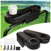 Golf Cart Armrests with Cup Holder and Phone Storage Pouch Fit Club Car EZGO Yamaha | Drive-up