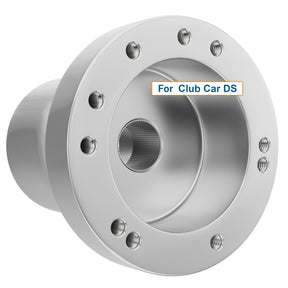 Silver Golf Cart Steering Wheel Adapter for Club Car DS Steering Wheel with 5-6 Holes | Drive-up