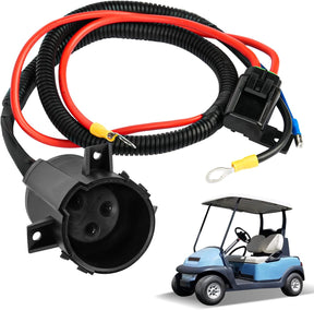 48V DC Charger Receptacle with Harness for Club Car Precedent & Tempo 2014-Up