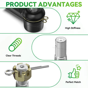 EZGO RXV Golf Cart Tie Rod End Replacement Kit 2008-Up (2PCS) | Drive-up