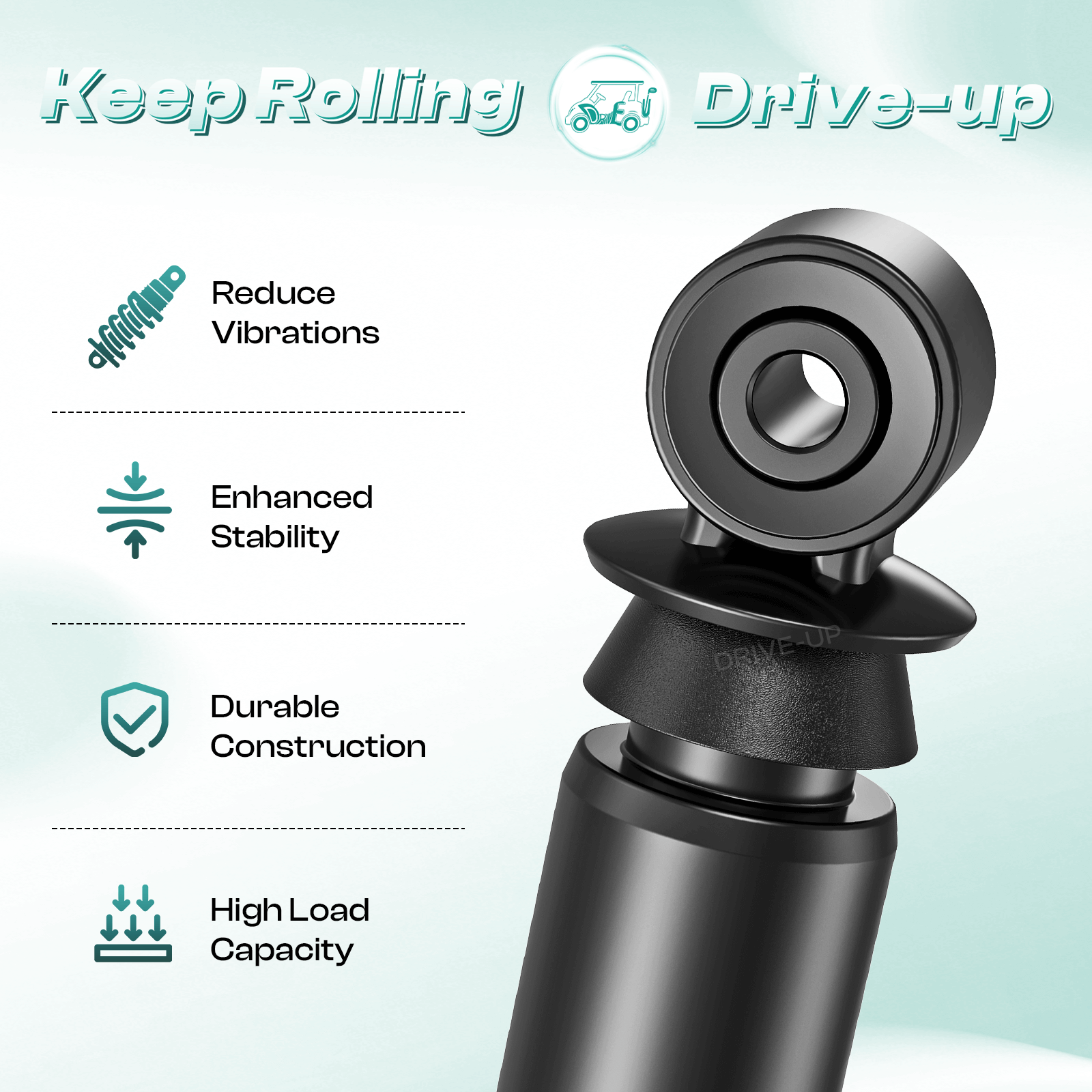 Golf Cart Rear Shock Upgrade for EZGO RXV 2008-2013 Gas & Electric Models | Drive-up