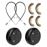 Golf Cart Brake Repair Kit for Club Car Precedent & Tempo - Brake Drums Shoes Cables