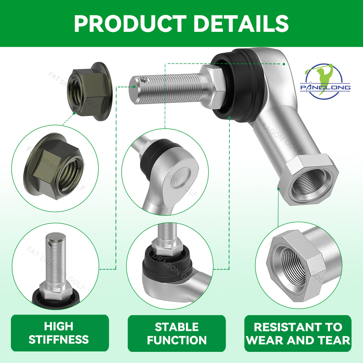 Golf Cart Tie Rod End for Yamaha