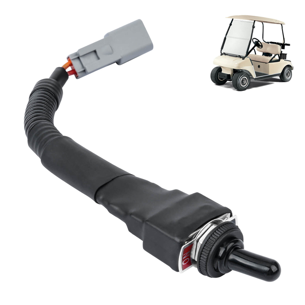 Golf Cart 48V Tow/Run Switch with Wiring Harness for Club Car DS 1995-Up