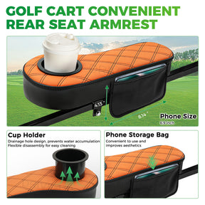 Golf Cart Armrests with Cup Holder