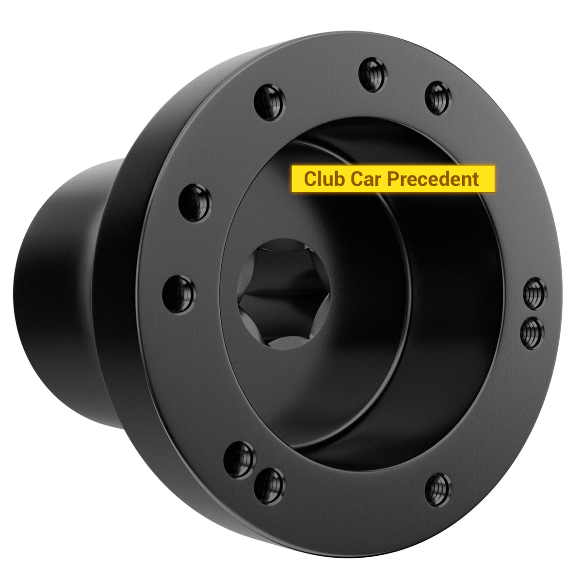 Black Golf Carts Steering Wheel Adapter for Club Car Precedent 5-6 Hole Steering Wheel | Drive-up