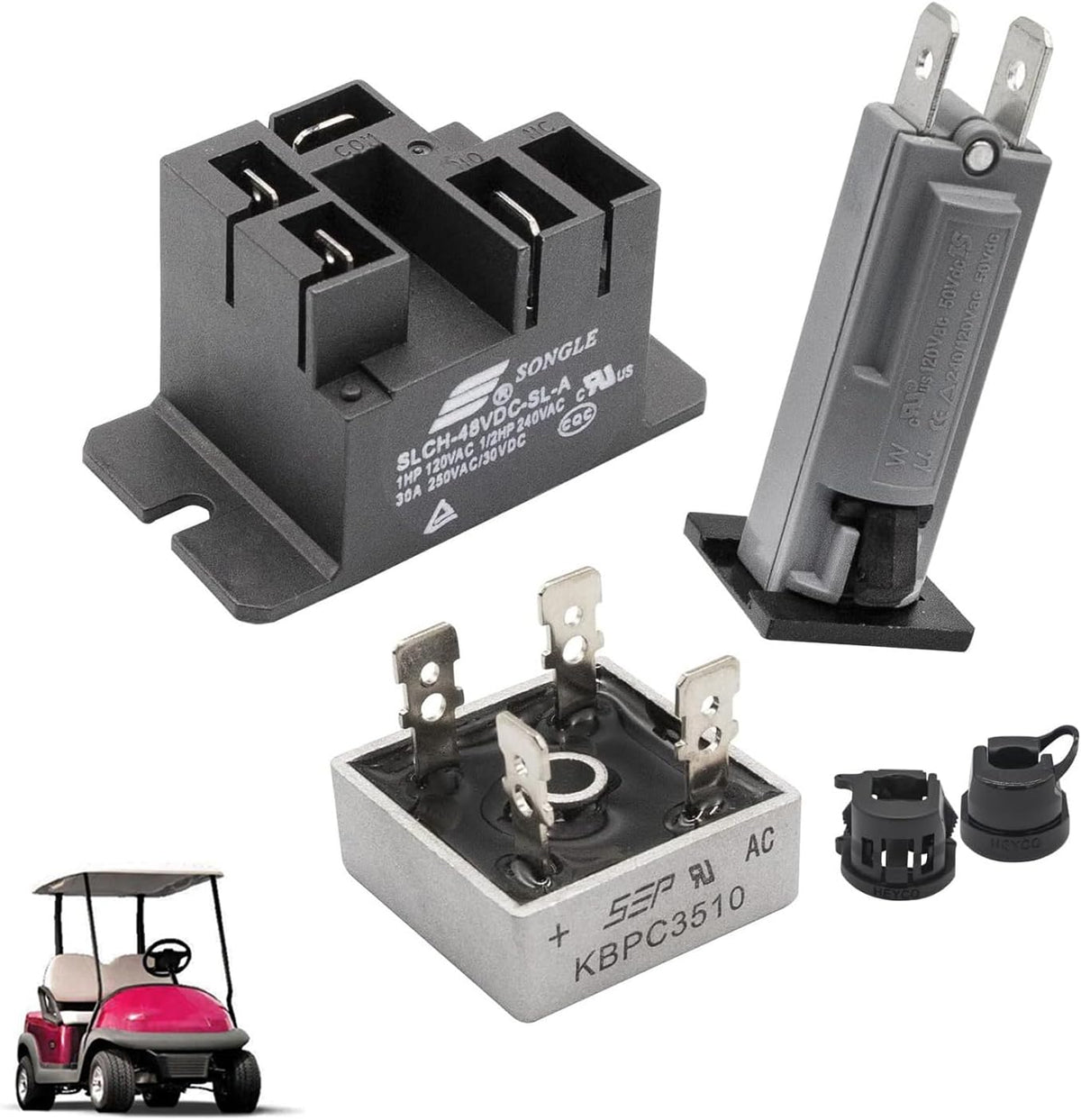 Golf Cart 48V Charger Repair Kit for Club Car