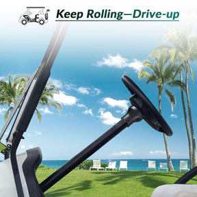 Black EZGO Golf Cart Steering Wheel Adapter for TXT & RXV Models | Drive-up