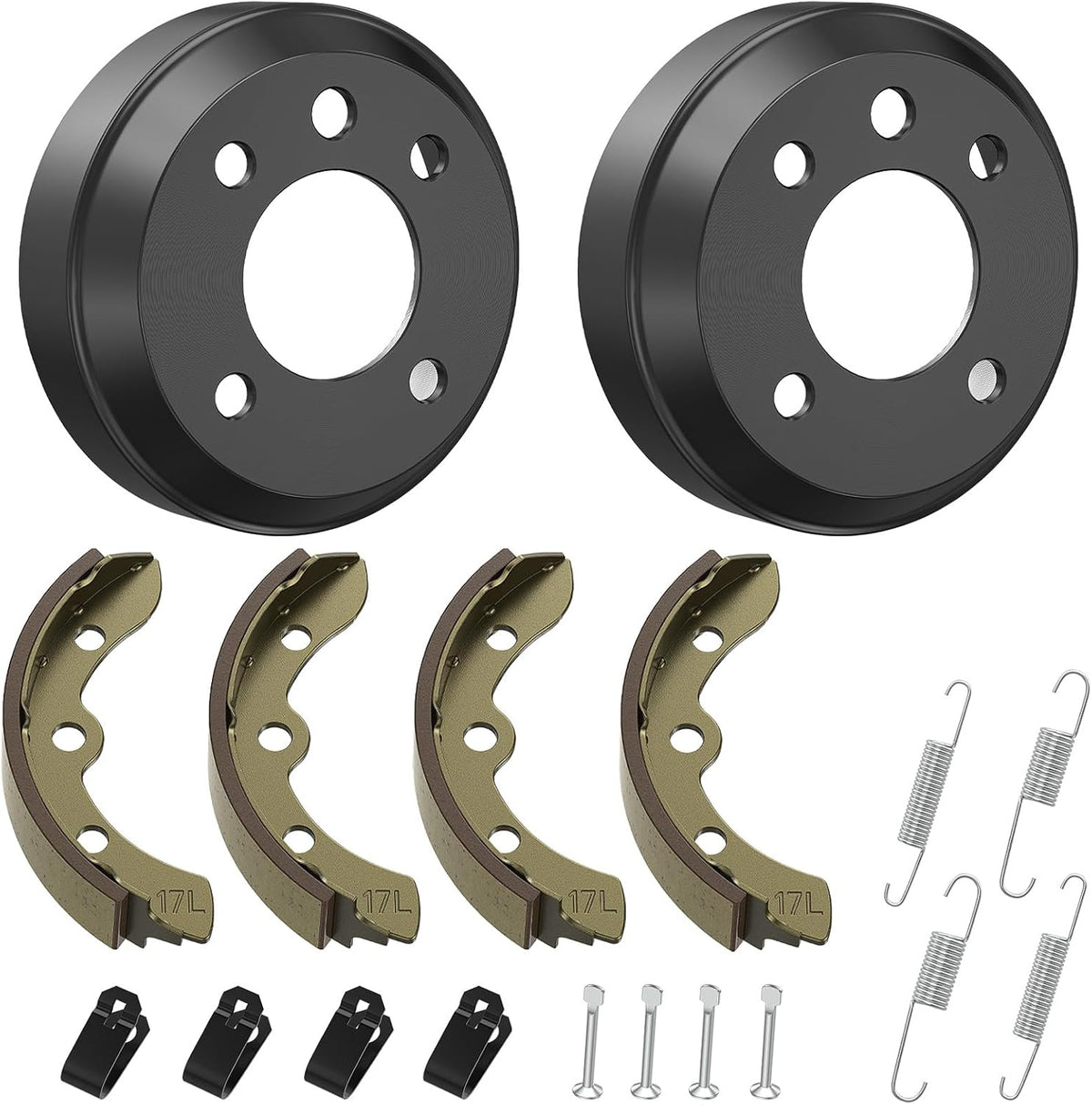 DRIVE UP Golf Cart Brake Drum/Hub and Brake Shoes Spring Kit Fits Club Car DS 1981-1994 4263,1011137 101146302 101816301