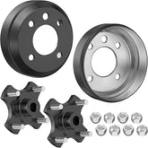 Heavy Duty Split Brake Drums Set for EZGO TXT Electric 1982-Up Golf Carts
