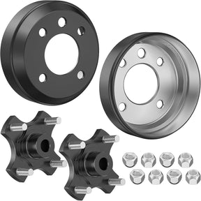 Heavy Duty Split Brake Drums Set for EZGO TXT Electric 1982-Up Golf Carts