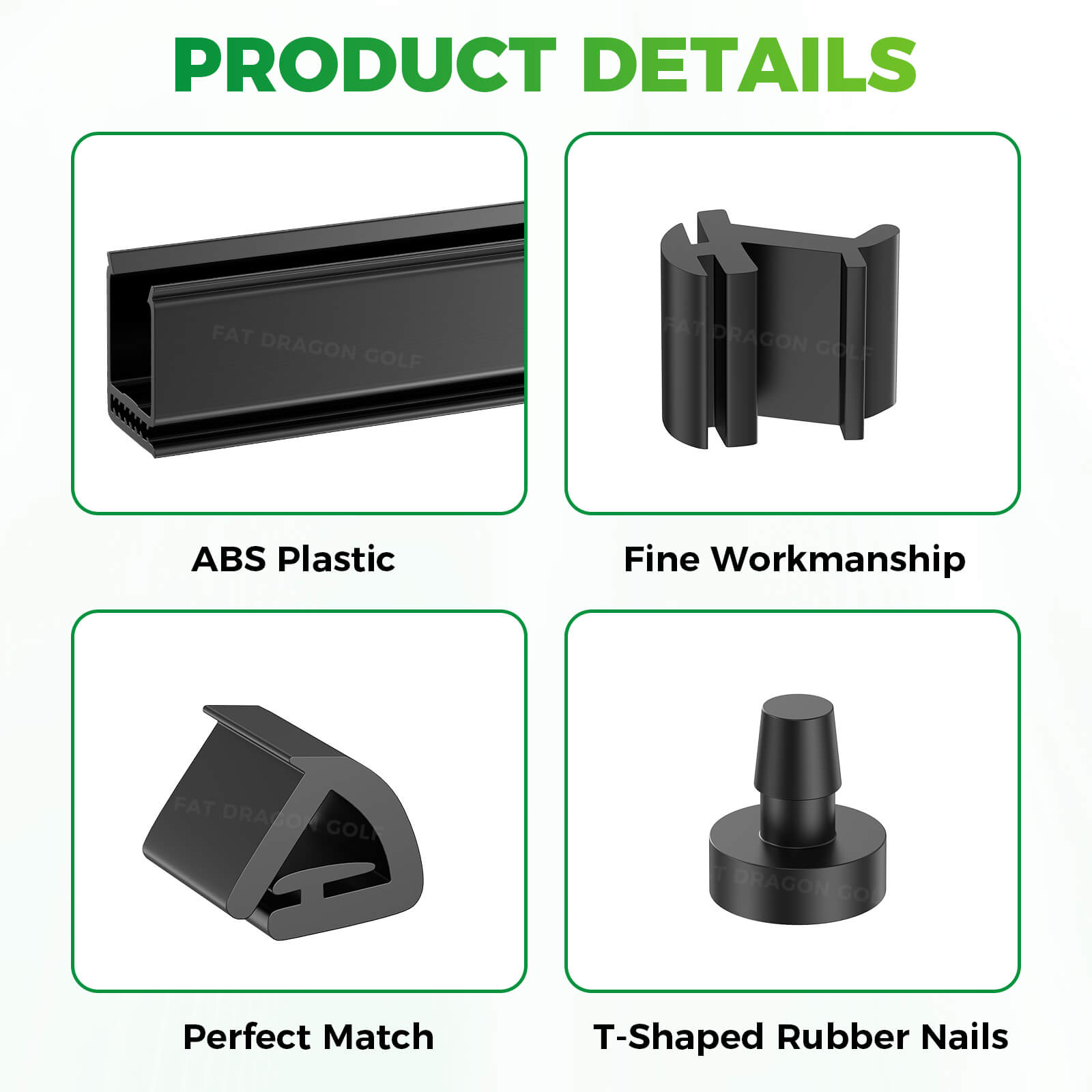 EZGO RXV Windshield Clip and Sash Kit