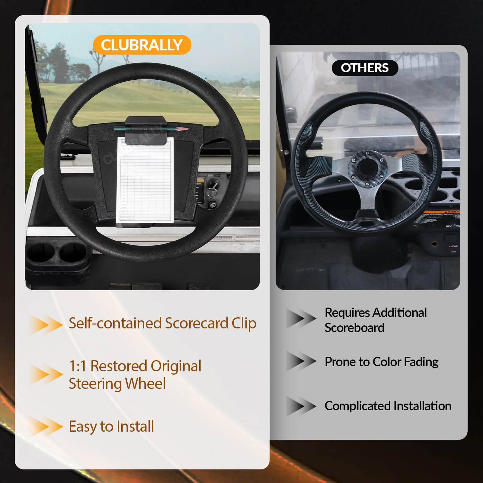 club car ds steering wheel​