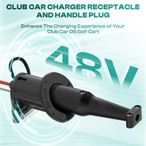 48V Club Car DS Charger Receptacle & Plug