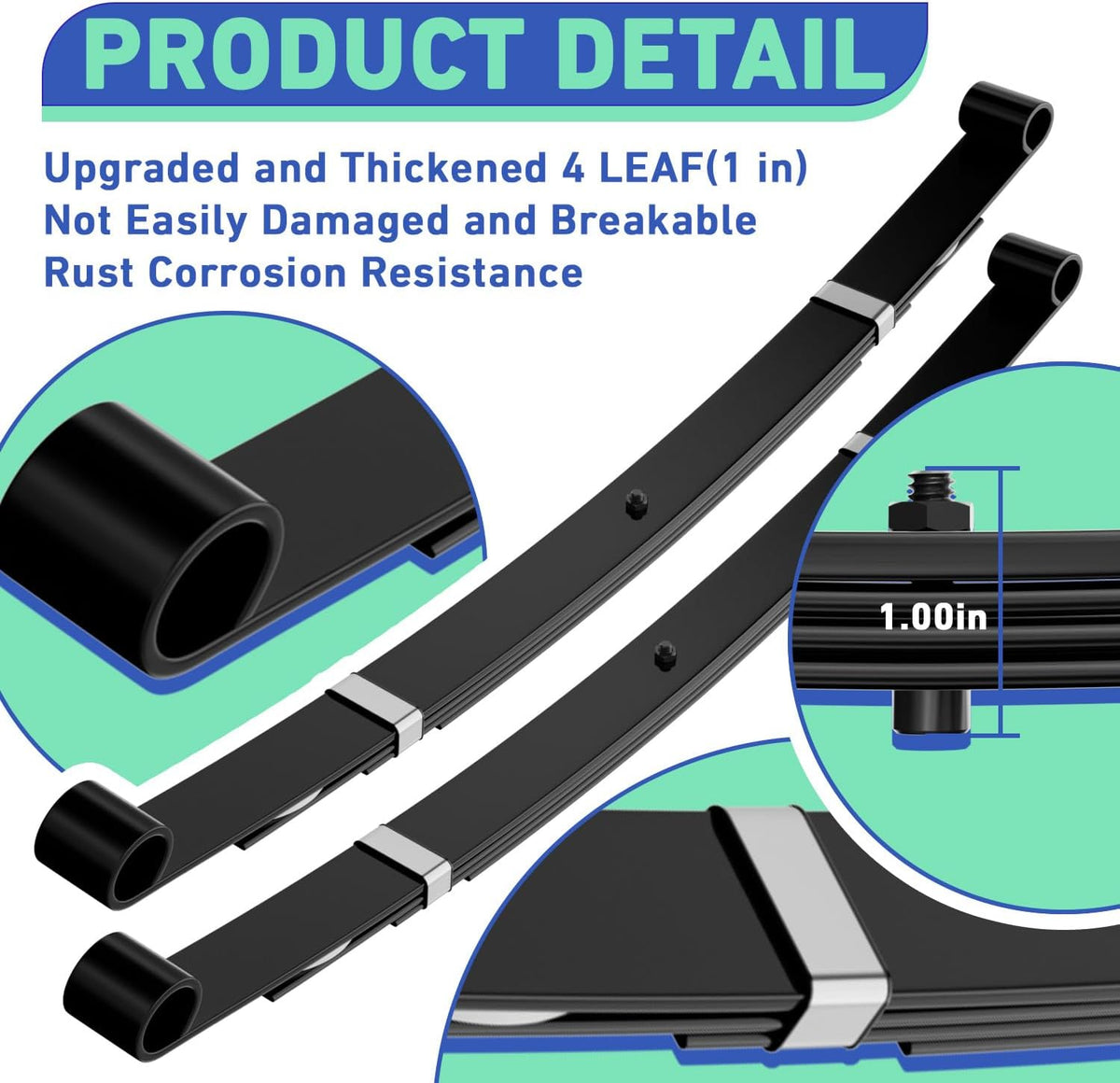 Heavy Duty Rear Leaf Spring Kit for Club Car Precedent