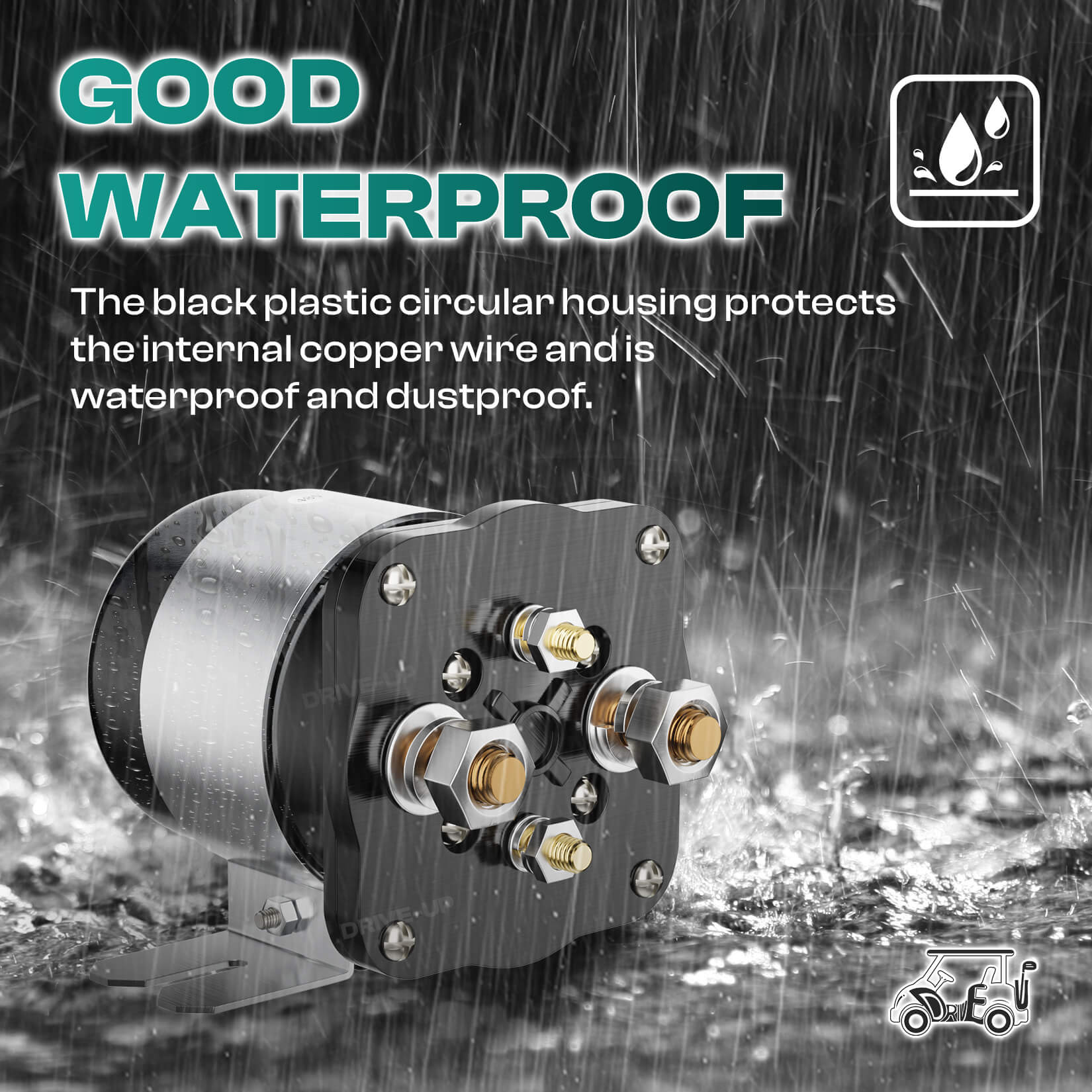 4-Terminal 48V Golf Cart Solenoid Universal for Club Car EZGO Yamaha | Drive-up