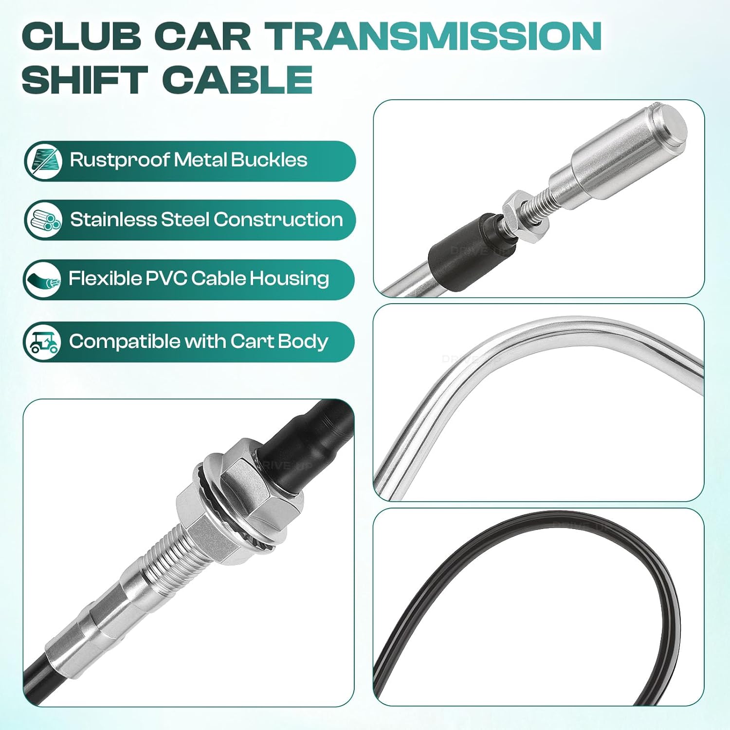 Golf Cart Transmission Shifter Cable for 1998-2003 Club Car DS Gas