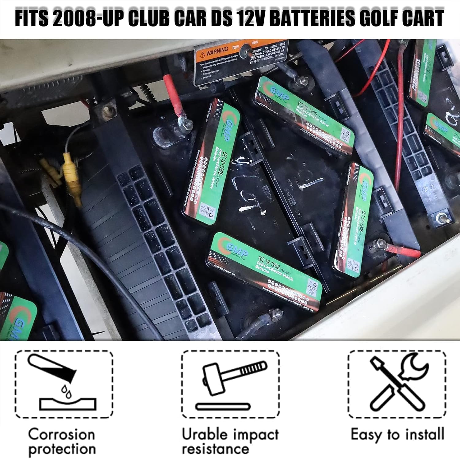 Battery Hold Down Rods & Plate Kit