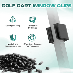 golf cart windshield top clips