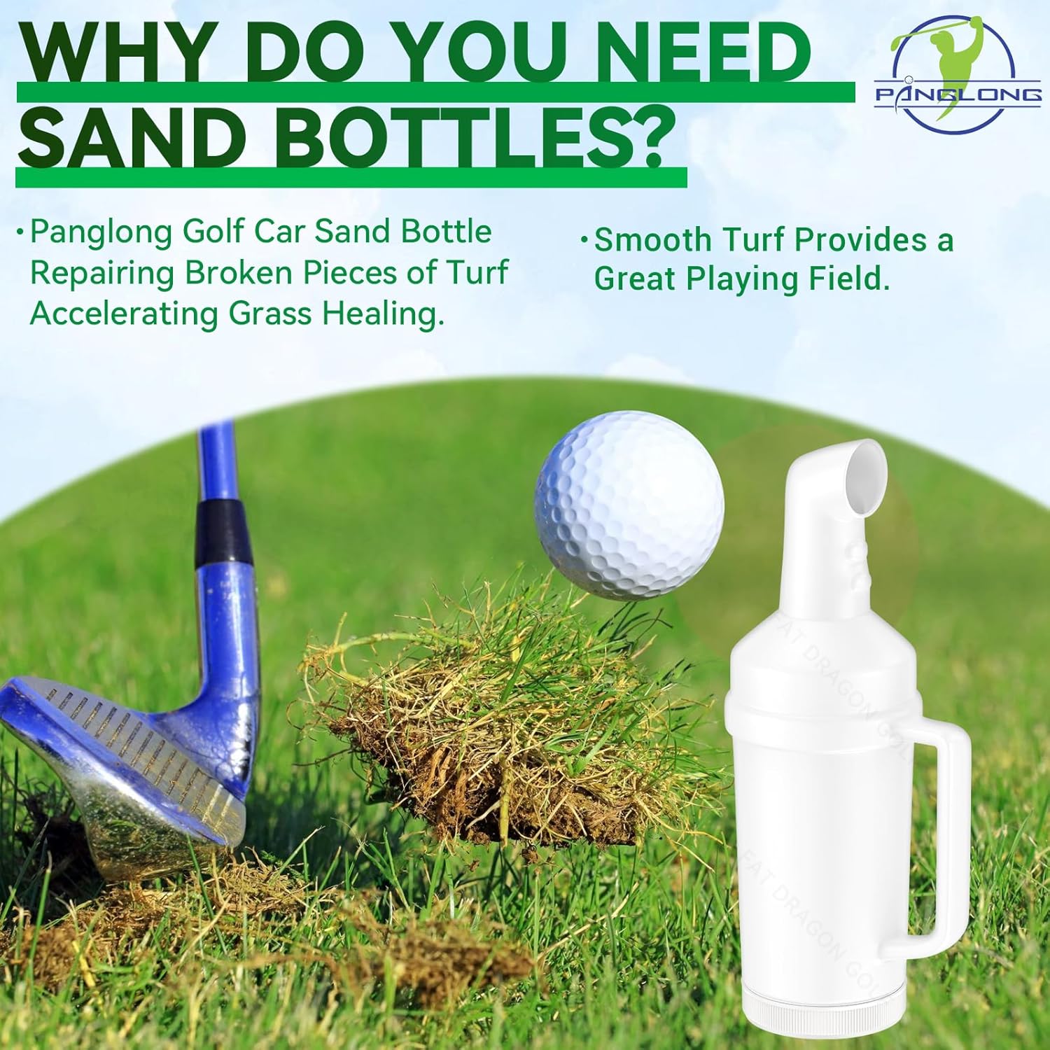 Sand Bottle with Handle for Club Car Precedent