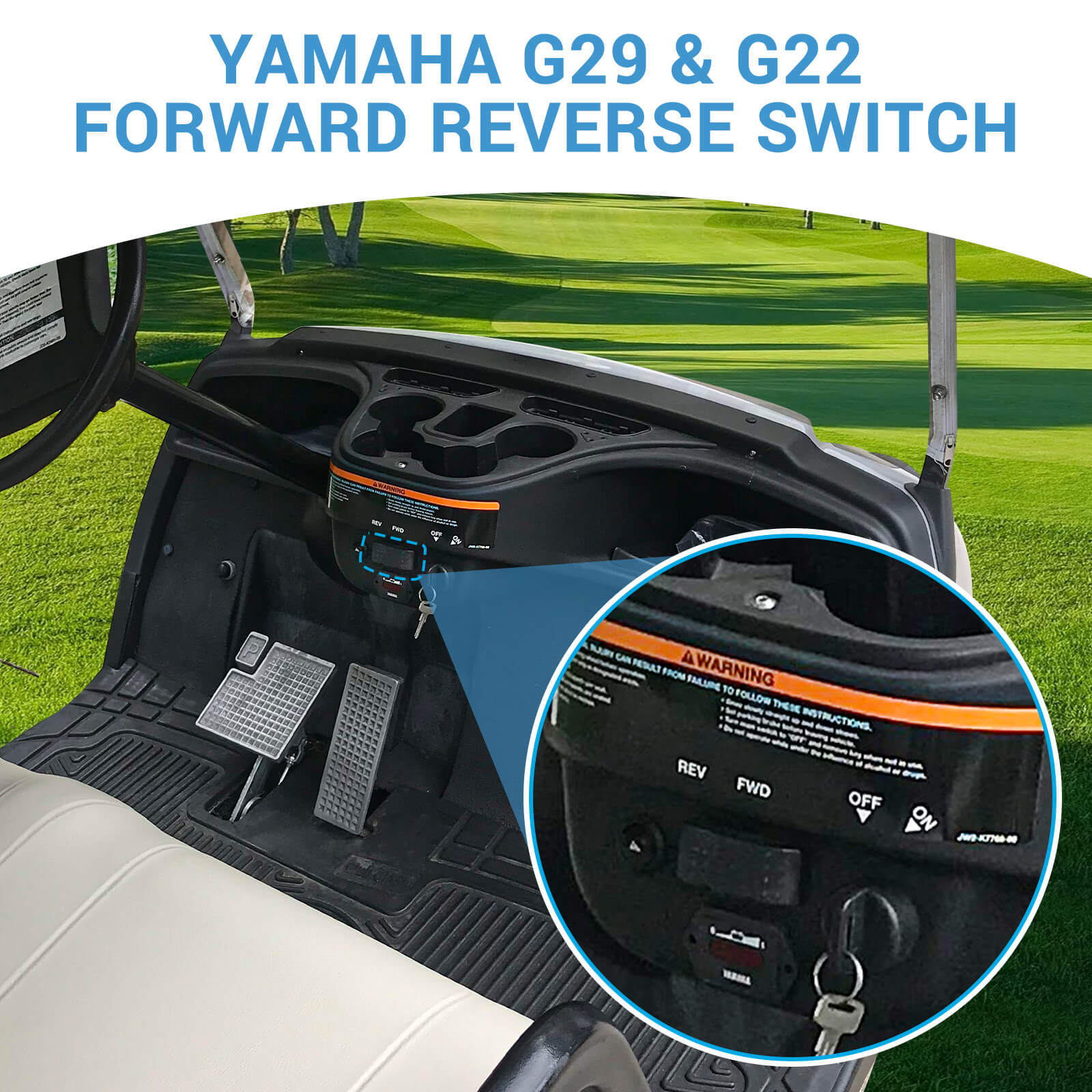 Yamaha Forward and Reverse Switch fit for G22 G29 Electric Golf Carts | Drive-up