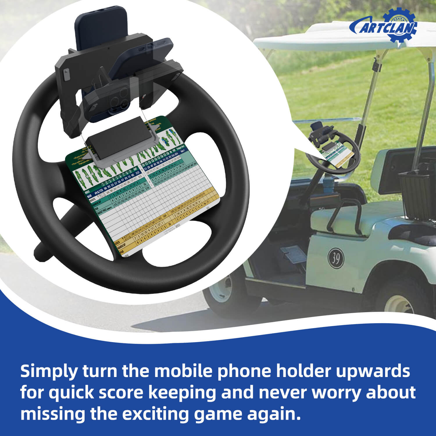 golf cart phone holder