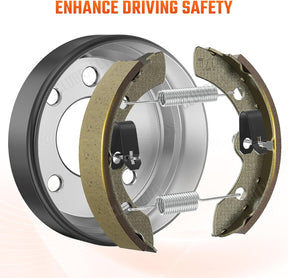 DRIVE UP Golf Cart Brake Drum/Hub and Brake Shoes Spring Kit Fits Club Car DS 1981-1994 4263,1011137 101146302 101816301