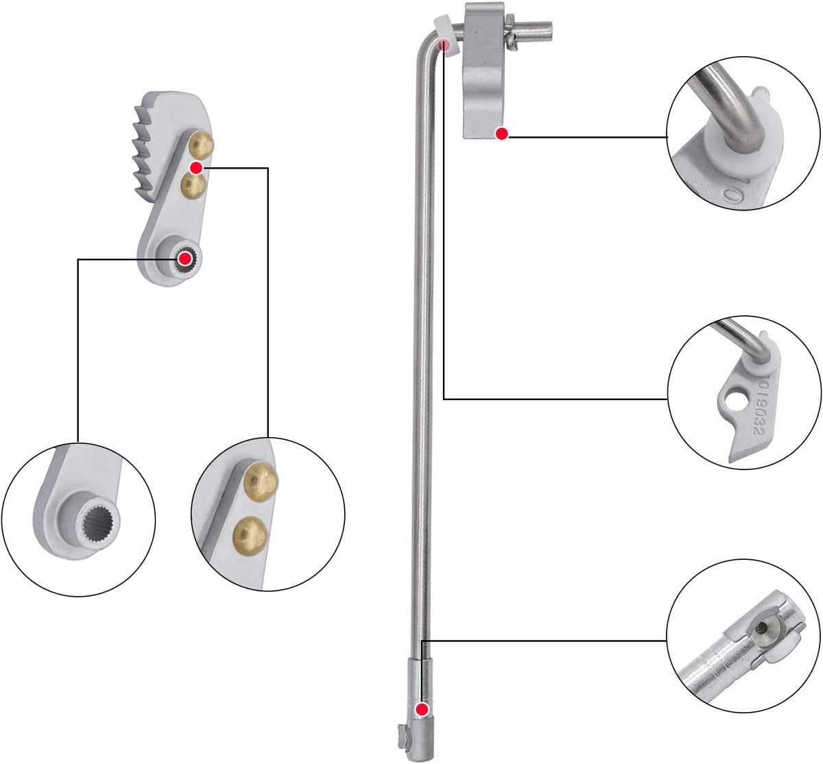 Parking Brake Latch Replacement Kit for Club Car DS & Carryall