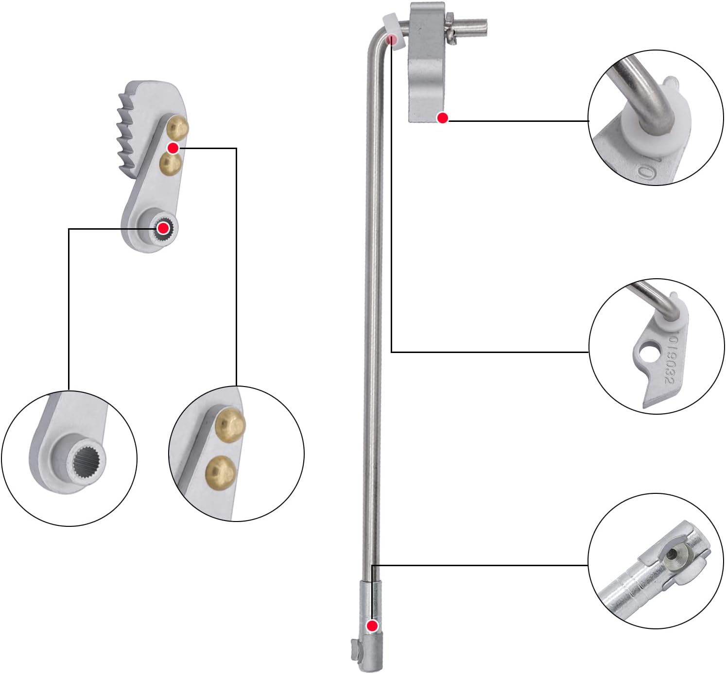 Parking Brake Latch Replacement Kit for Club Car DS & Carryall