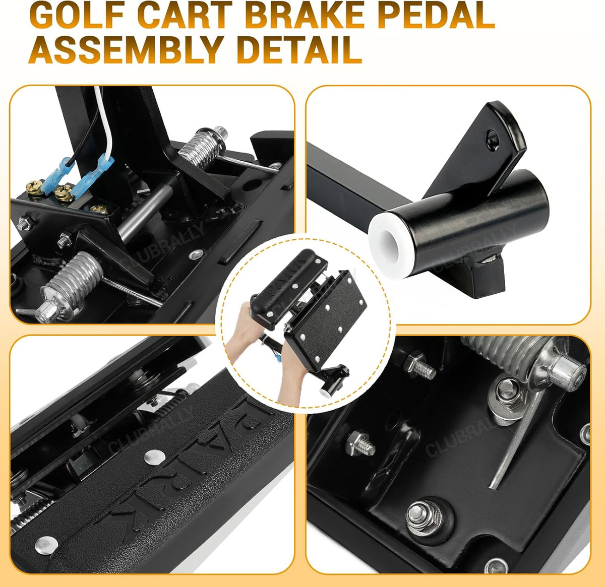 EZGO Brake Pedal Assembly with Brake Light Wire
