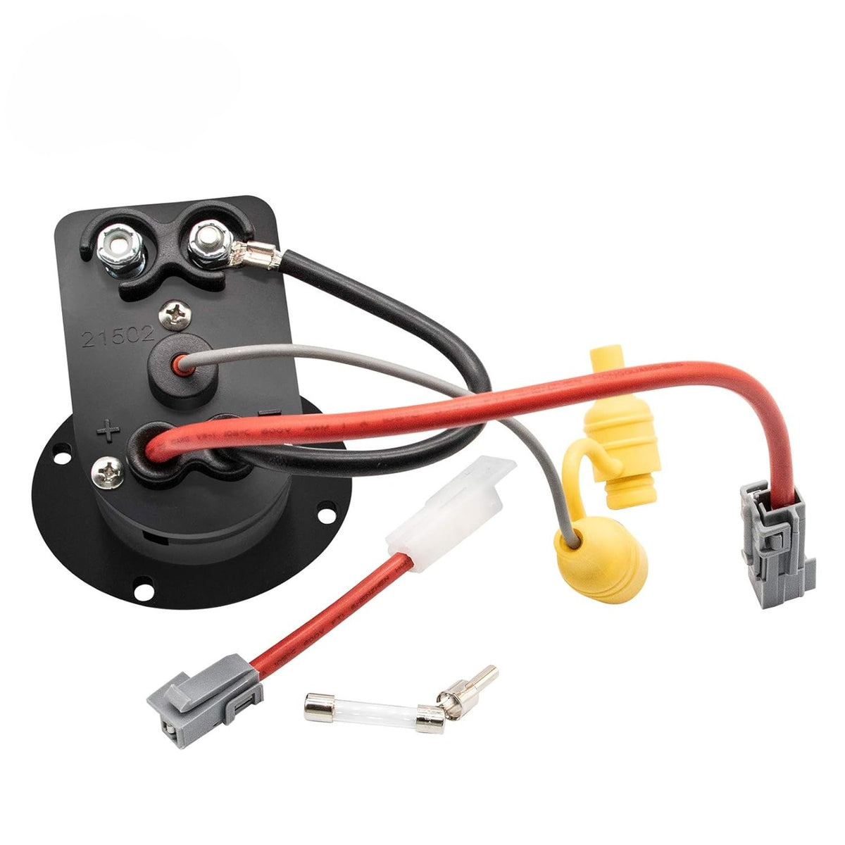 Charger Receptacle with Fuse Assembly for Club Car Carryall & Villager