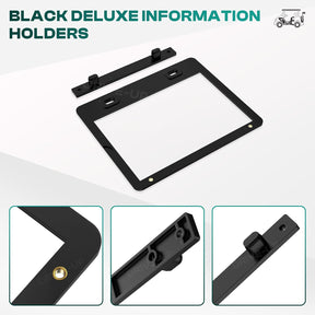 Message Card Holder for Club Car Golf Carts 10-Pack - Black | DRIVE UP
