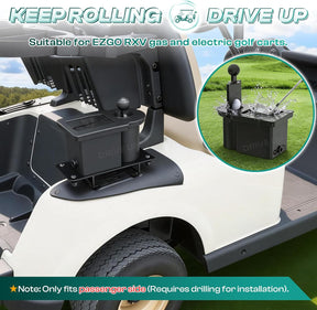 Golf Ball & Club Washer Kit Passenger Side for EZGO RXV 